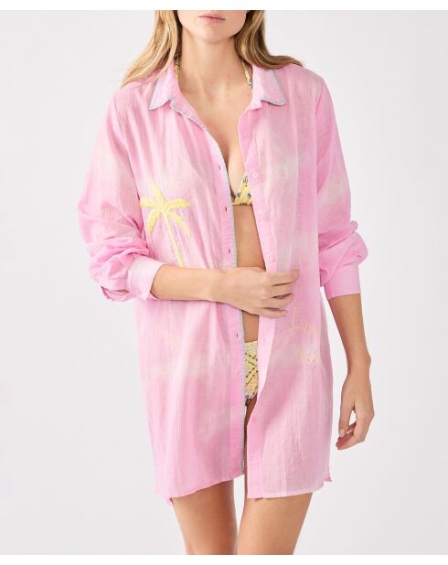 Arizonalove poederroze shirt met lange mouwen