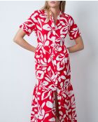 Rotes Druckkleid Ebbi