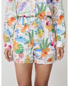 Tony shorts met veelkleurige print
