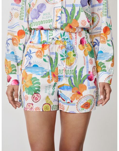 Tony shorts met veelkleurige print