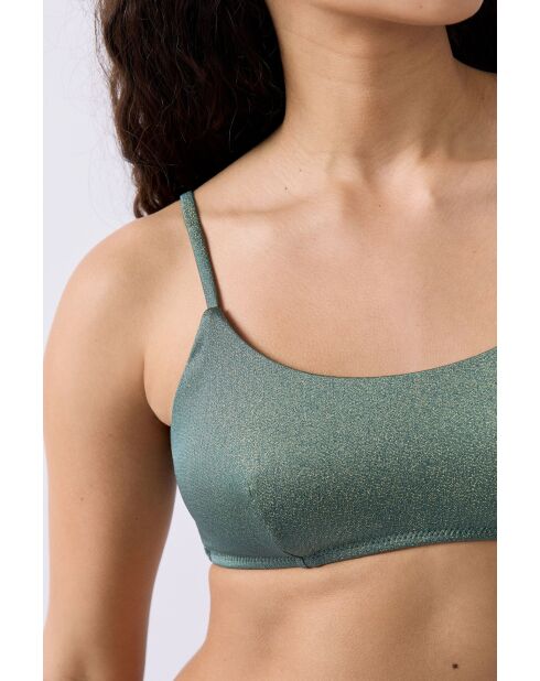 Reggiseno grigio-verde Blanes senza ferretto e senza scocca