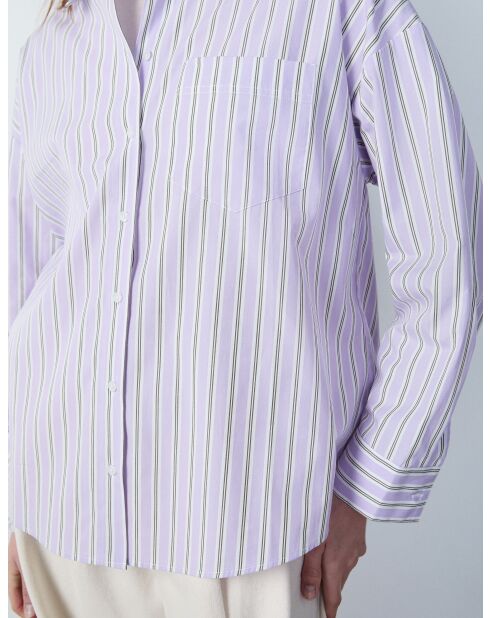 Eleanor grijs lila hemd