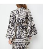 Déshabillé Nero imprimé fond noir