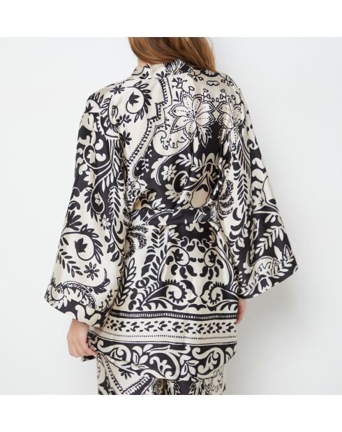 Déshabillé Nero imprimé fond noir