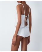 Set cadeau - Pyjama deux pièces Sussie blanc