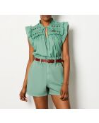 Khakifarbene, olivgrüne Shorts von Dingo GD