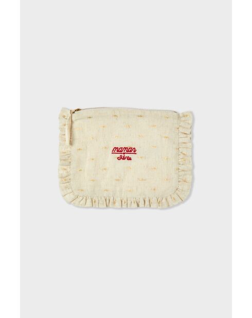 Pochette Lorrie écrue