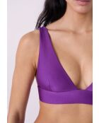 Violetter Alien-Triangel-BH ohne Bügel und ohne Schale