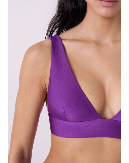 Soutien-gorge triangle sans armature et sans coque Alien violet