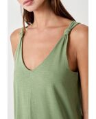 Grüner einteiliger Overall Todesa