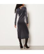 Silbernes Kleid Farfalla