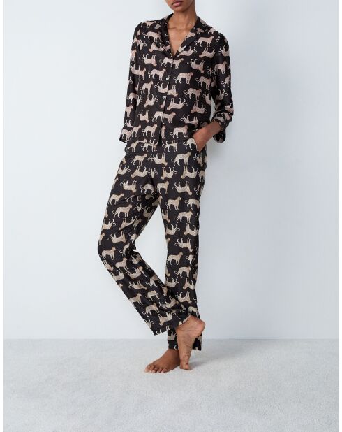 Schwarzes Pantherhemd