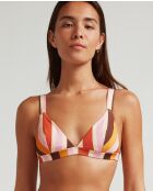 Mehrfarbiges Funky Glam Touch Bikinioberteil