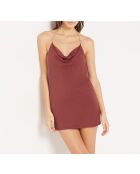 Glitzerndes burgunderfarbenes Granat-Nachthemd