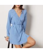 Vestido estampado azul celeste Telma