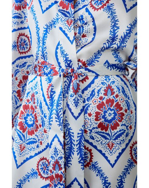 Negligee Bacio con stampa blu e rossa