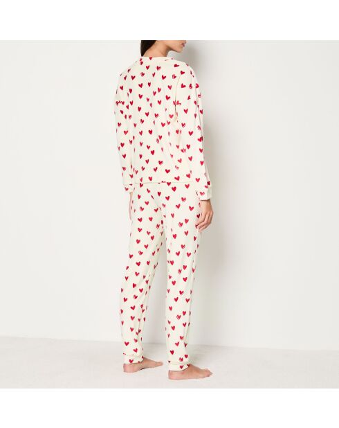 Pyjama deux pièces Gisette rouge