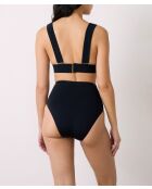 Black Sculpt Bikinihose mit hoher Taille