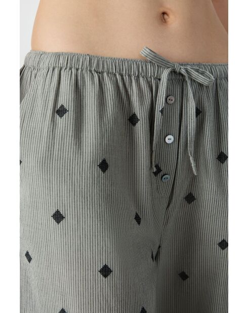 Pantaloni Irys color oliva kaki