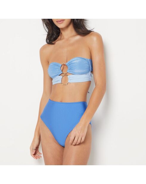 Reggiseno a fascia non imbottito blu Rumba