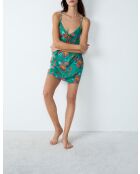 Camicia da notte verde Fiego