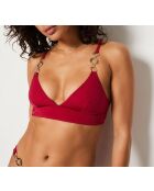 Sujetador triangular granate burdeos Baba sin aros y sin concha