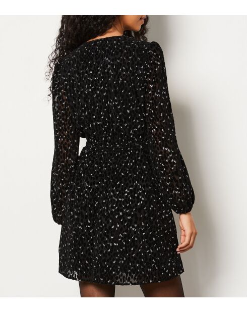 Robe Melissa imprimé fond noire