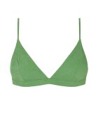 Sportliches Bikinioberteil in Grün mit Pistazienmotiv