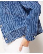 Dali jas met blauwgroene print