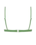 Sportliches Bikinioberteil in Grün mit Pistazienmotiv