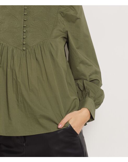 Blusa Suzon caqui oliva