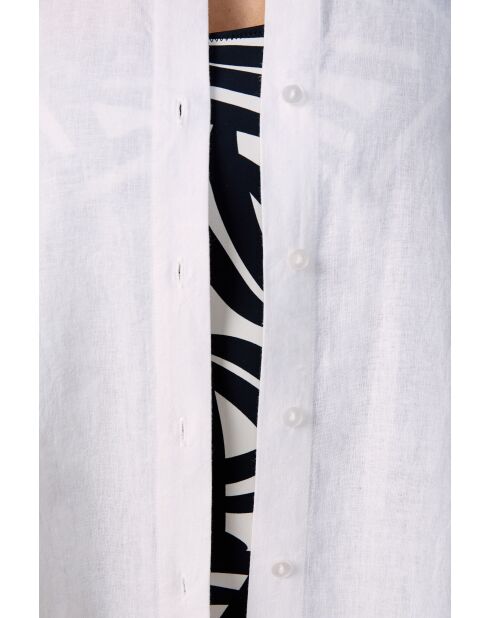 Elmo b weißes Langarmhemd