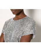 Fegha-T-Shirt in Silber
