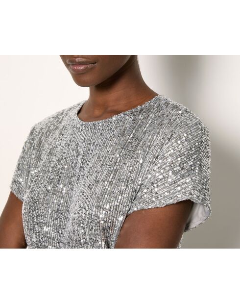 Fegha-T-Shirt in Silber