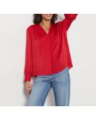 Een polya rood overhemd