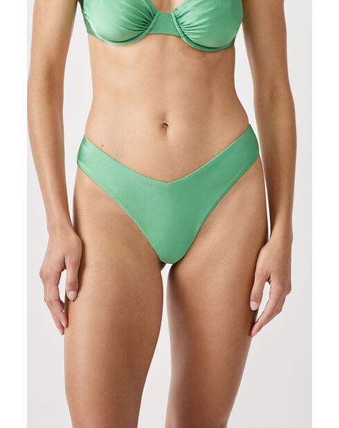 Mooka groen Braziliaans bikinibroekje met hoge pijpen