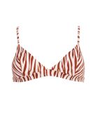Sportieve bikinitop met zebra