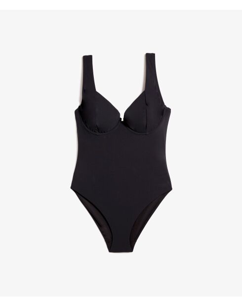 Novia s24 zwart klassiek 1-delig badpak zonder frame en zonder schelp