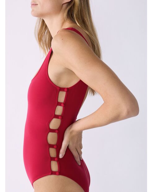 Amor rood 1-delig badpak zonder beugel