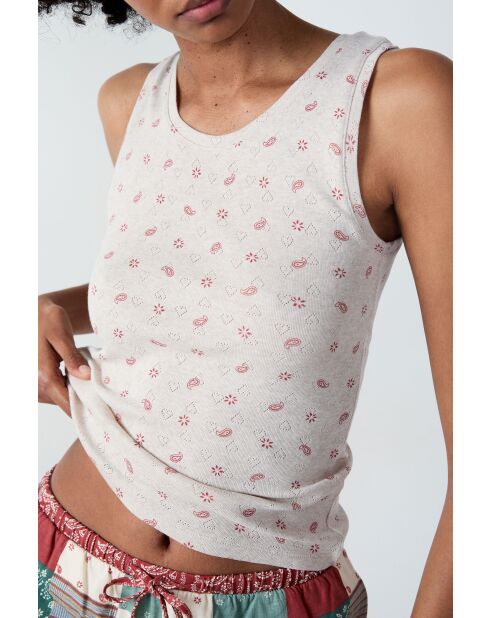 Bayside Tanktop aus rotem Backstein