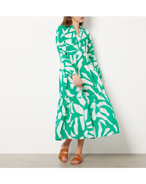 Veronica-Kleid gedruckt auf weißem Hintergrund