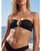 Nouba schwarzer Stirnband-BH ohne Bügel und ohne Schale