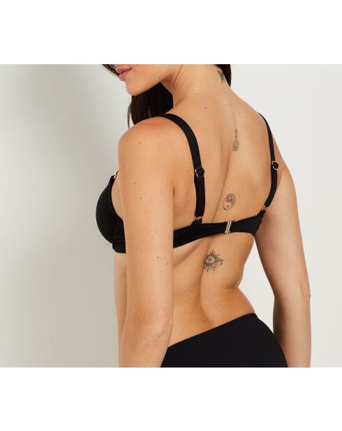 Schwarzer Bügel-BH Horsy