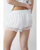 Weiße Promise-Shorts