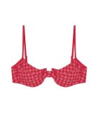 Haut de bikini balconnet Cherry rouge