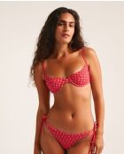 Haut de bikini balconnet Cherry rouge