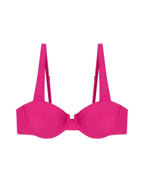 Rosafarbenes Balconette Miami Bikinioberteil