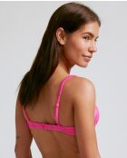 Rosafarbenes Balconette Miami Bikinioberteil