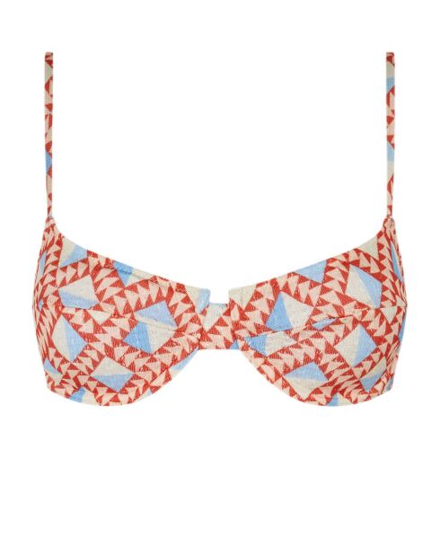 Mehrfarbiges Mohawk Balconette Top