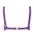 Top de bikini morado cómodo con forma de balcon